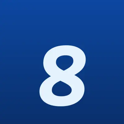 8 шагов, рекламная студия, лого-визитка